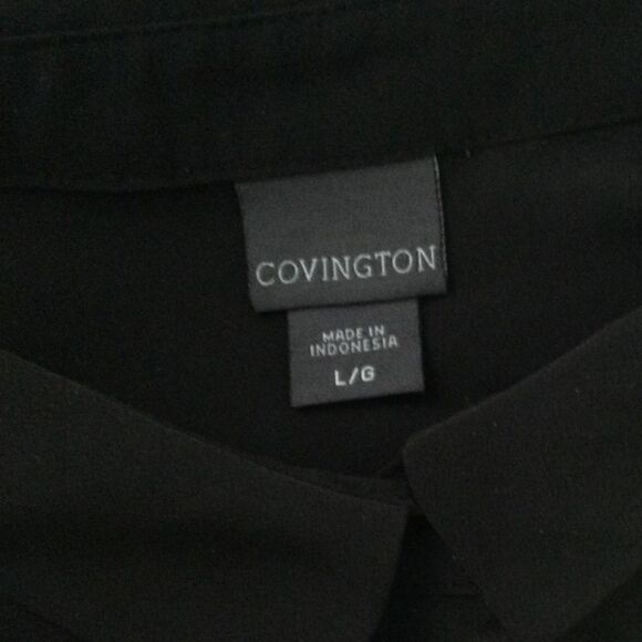 Covington, L black dress cap sleeves midi - Picture 5 of 8